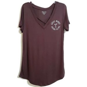 Great minds drink alike graphic tee sz XS martini